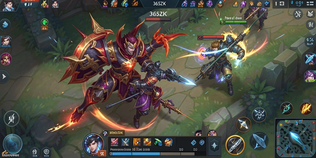 Tampilan menarik dari gameplay seru di 365ZK yang memukau.