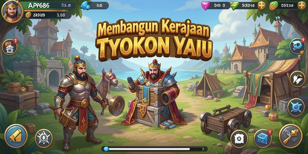 Tangkapan layar gameplay AP686 menampilkan pengelolaan bisnis yang mendalam.
