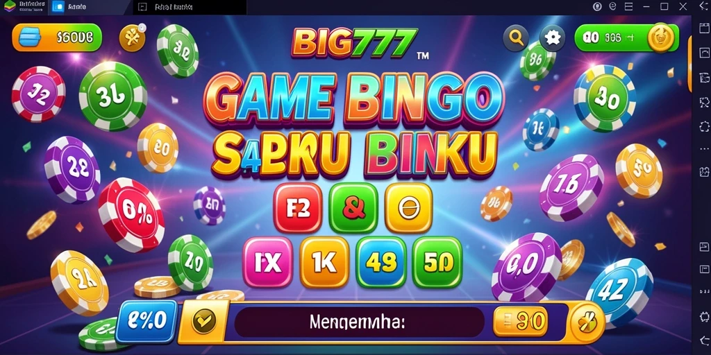Tampilan gameplay Bingo menakjubkan di BIG777.