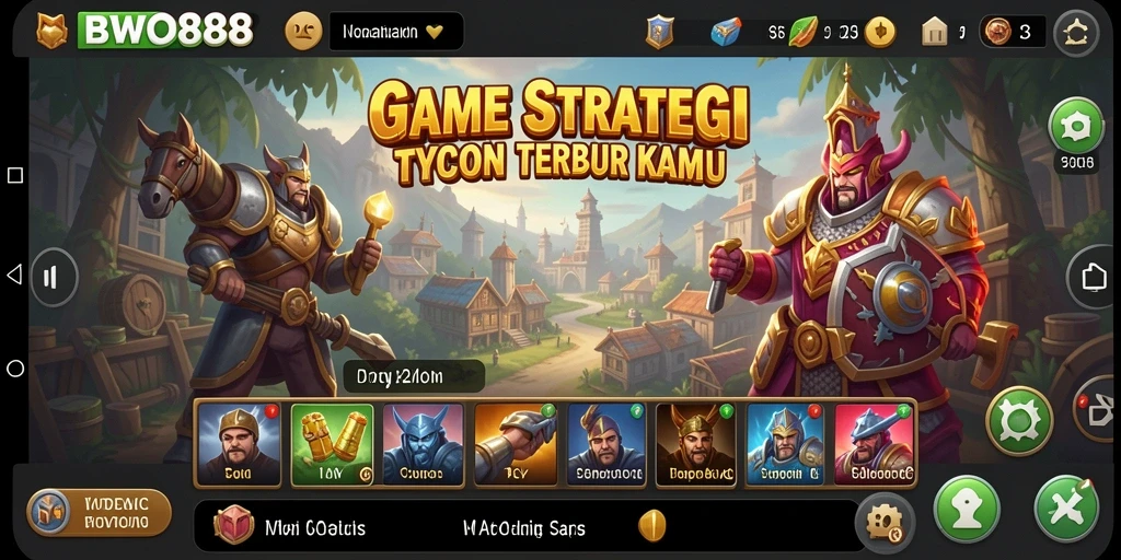 Screenshot gameplay BWO888 menampilkan manajemen bisnis yang seru.