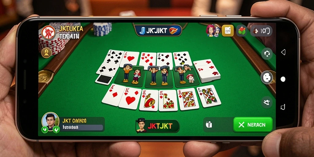 Screenshot gameplay JKTJKT yang menampilkan aksi seru permainan Domino.