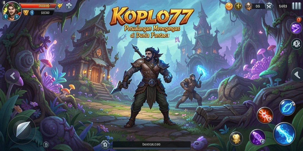 Tampilan gameplay KOPLO77 dengan petualangan yang seru