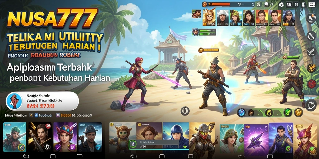Screenshot NUSA777 menampilkan antarmuka aplikasi yang sederhana dan efektif.