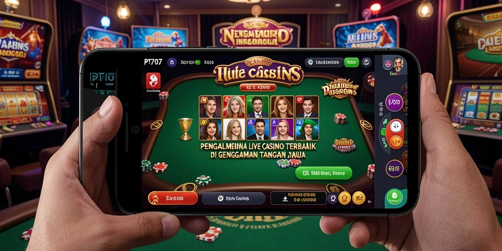 Tampilan gameplay Live Casino yang menawan dan interaktif.