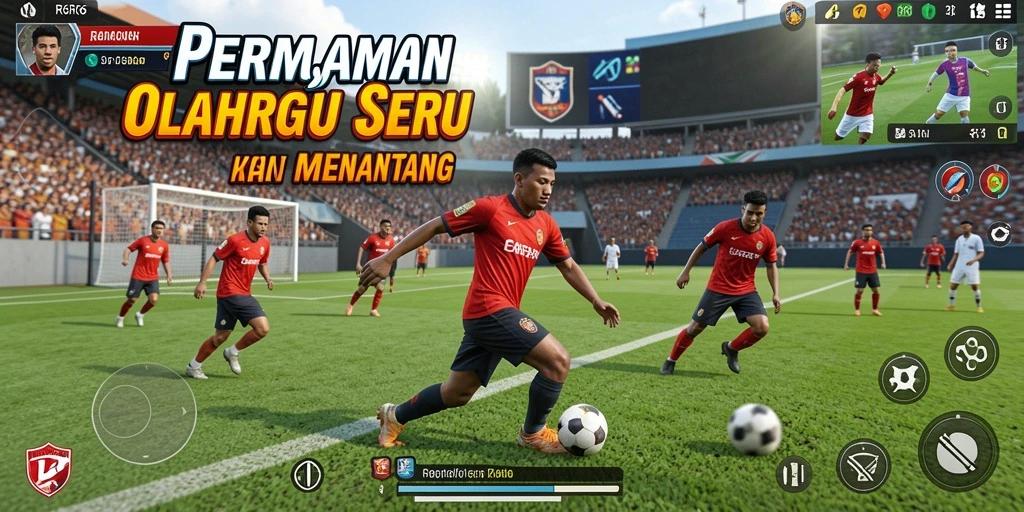 Tangkapan layar utama R6R6 menunjukkan aksi intens dalam permainan olahraga.