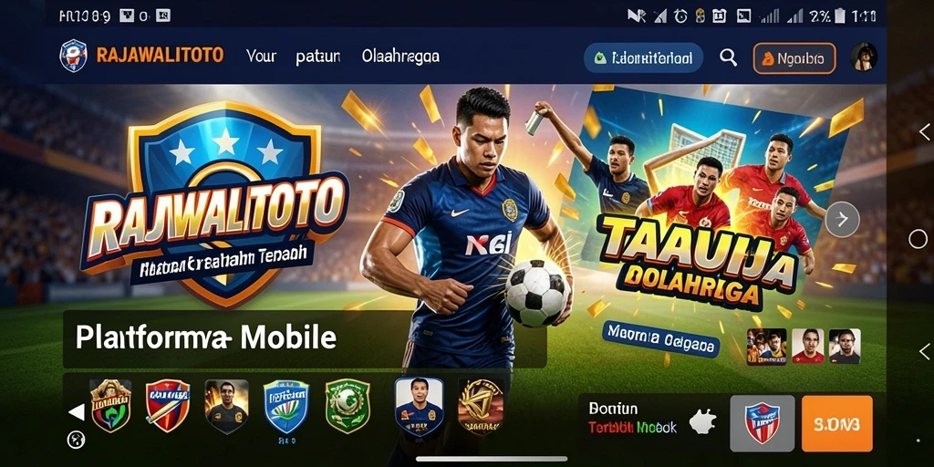 Tangkapan layar RAJAWALITOTO menunjukkan antarmuka taruhan olahraga yang menarik.