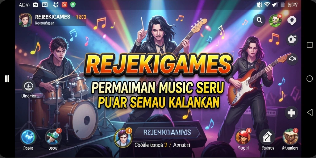 Menampilkan gameplay seru dan penuh musik dari REJEKIGAMES.