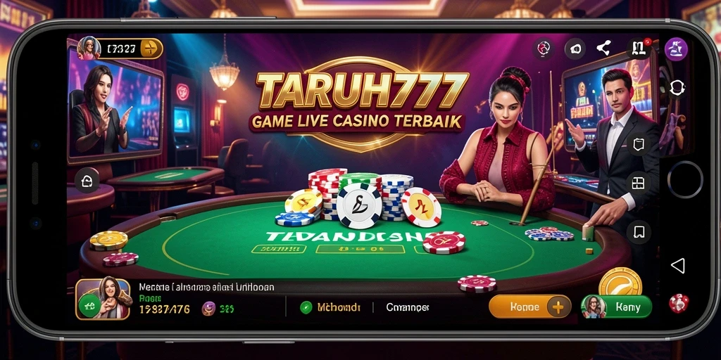 Tampilan gameplay seru TARUH777 dengan dealer langsung.