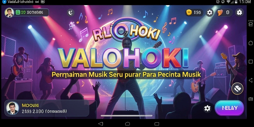 Tangkapan layar VALOHOKI menampilkan pemain menikmati pengalaman musik.